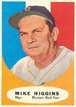 1961 Topps Baseball Cards      221     Mike Higgins MG